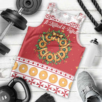 Malta Christmas Men Tank Top Maltese Honey Rings - Wonder Print Shop