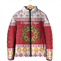Malta Christmas Padded Jacket Maltese Honey Rings - Wonder Print Shop