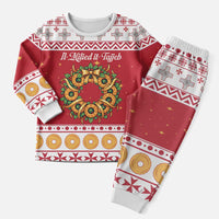 Malta Christmas Pajama Set Maltese Honey Rings - Wonder Print Shop