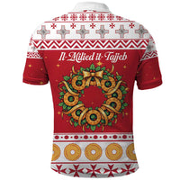 Malta Christmas Polo Shirt Maltese Honey Rings - Wonder Print Shop