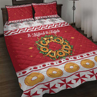 Malta Christmas Quilt Bed Set Maltese Honey Rings - Wonder Print Shop