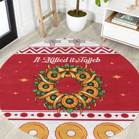 Malta Christmas Round Carpet Maltese Honey Rings - Wonder Print Shop