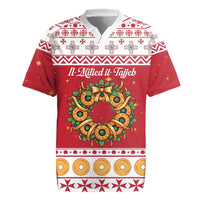 Malta Christmas Rugby Jersey Maltese Honey Rings - Wonder Print Shop