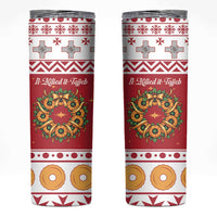 Malta Christmas Skinny Tumbler Maltese Honey Rings - Wonder Print Shop