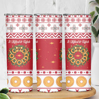 Malta Christmas Skinny Tumbler Maltese Honey Rings - Wonder Print Shop