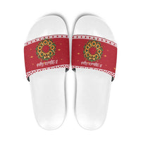 Malta Christmas Slide Sandals Maltese Honey Rings - Wonder Print Shop