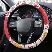 Malta Christmas Steering Wheel Cover Maltese Honey Rings - Wonder Print Shop