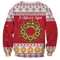 Malta Christmas Sweatshirt Maltese Honey Rings - Wonder Print Shop