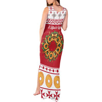 Malta Christmas Tank Maxi Dress Maltese Honey Rings - Wonder Print Shop
