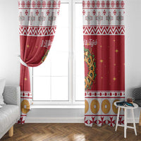 Malta Christmas Window Curtain Maltese Honey Rings - Wonder Print Shop