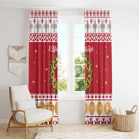 Malta Christmas Window Curtain Maltese Honey Rings - Wonder Print Shop
