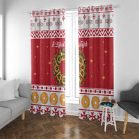 Malta Christmas Window Curtain Maltese Honey Rings - Wonder Print Shop