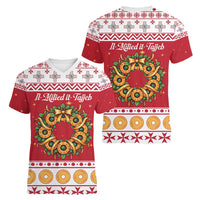 Malta Christmas Women V-Neck T-Shirt Maltese Honey Rings - Wonder Print Shop