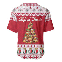 Traditional Maltese Imqaret Pastry Baseball Jersey Malta Imqaret Christmas Tree - Wonder Print Shop
