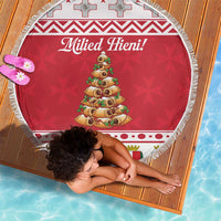 Traditional Maltese Imqaret Pastry Beach Blanket Malta Imqaret Christmas Tree - Wonder Print Shop