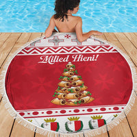 Traditional Maltese Imqaret Pastry Beach Blanket Malta Imqaret Christmas Tree - Wonder Print Shop