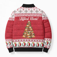 Traditional Maltese Imqaret Pastry Bomber Puffer Jacket Malta Imqaret Christmas Tree - Wonder Print Shop