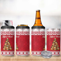 Traditional Maltese Imqaret Pastry 4 in 1 Can Cooler Tumbler Malta Imqaret Christmas Tree - Wonder Print Shop