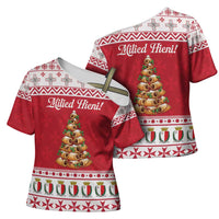 Traditional Maltese Imqaret Pastry Cross Shoulder Shirt Malta Imqaret Christmas Tree - Wonder Print Shop