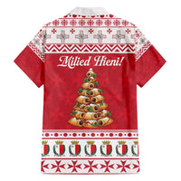 Traditional Maltese Imqaret Pastry Family Matching Off Shoulder Short Dress and Hawaiian Shirt Malta Imqaret Christmas Tree - Wonder Print Shop
