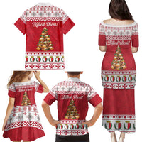 Traditional Maltese Imqaret Pastry Family Matching Puletasi and Hawaiian Shirt Malta Imqaret Christmas Tree - Wonder Print Shop