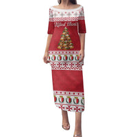 Traditional Maltese Imqaret Pastry Family Matching Puletasi and Hawaiian Shirt Malta Imqaret Christmas Tree - Wonder Print Shop