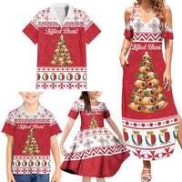 Traditional Maltese Imqaret Pastry Family Matching Summer Maxi Dress and Hawaiian Shirt Malta Imqaret Christmas Tree - Wonder Print Shop