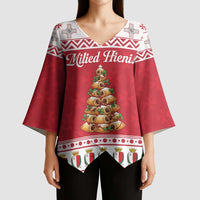 Traditional Maltese Imqaret Pastry Kimono Sleeve Blouse Malta Imqaret Christmas Tree - Wonder Print Shop