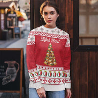 Traditional Maltese Imqaret Pastry Ugly Christmas Sweater Malta Imqaret Christmas Tree - Wonder Print Shop