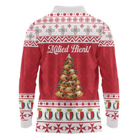Traditional Maltese Imqaret Pastry Long Sleeve Polo Shirt Malta Imqaret Christmas Tree - Wonder Print Shop