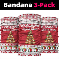 Traditional Maltese Imqaret Pastry Neck Gaiter Malta Imqaret Christmas Tree - Wonder Print Shop