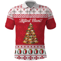 Traditional Maltese Imqaret Pastry Polo Shirt Malta Imqaret Christmas Tree - Wonder Print Shop