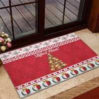 Traditional Maltese Imqaret Pastry Rubber Doormat Malta Imqaret Christmas Tree - Wonder Print Shop