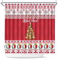 Traditional Maltese Imqaret Pastry Shower Curtain Malta Imqaret Christmas Tree - Wonder Print Shop