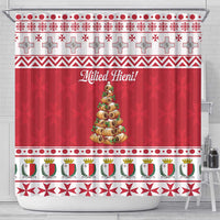 Traditional Maltese Imqaret Pastry Shower Curtain Malta Imqaret Christmas Tree - Wonder Print Shop