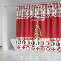 Traditional Maltese Imqaret Pastry Shower Curtain Malta Imqaret Christmas Tree - Wonder Print Shop