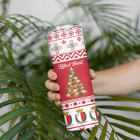 Traditional Maltese Imqaret Pastry Skinny Tumbler Malta Imqaret Christmas Tree - Wonder Print Shop