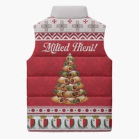 Traditional Maltese Imqaret Pastry Sleeveless Puffer Jacket Malta Imqaret Christmas Tree - Wonder Print Shop