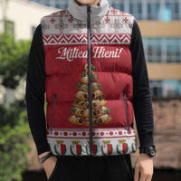 Traditional Maltese Imqaret Pastry Sleeveless Puffer Jacket Malta Imqaret Christmas Tree - Wonder Print Shop
