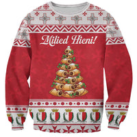 Traditional Maltese Imqaret Pastry Sweatshirt Malta Imqaret Christmas Tree - Wonder Print Shop