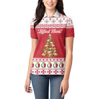 Traditional Maltese Imqaret Pastry Women Polo Shirt Malta Imqaret Christmas Tree - Wonder Print Shop