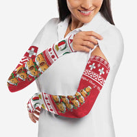 Cute Maltese Imqaret Pastry Christmas Arm Sleeves Christmas Joy in Malta - Wonder Print Shop