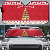 Cute Maltese Imqaret Pastry Christmas Auto Sun Shade Christmas Joy in Malta - Wonder Print Shop
