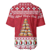 Cute Maltese Imqaret Pastry Christmas Baseball Jersey Christmas Joy in Malta - Wonder Print Shop