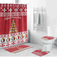 Cute Maltese Imqaret Pastry Christmas Bathroom Set Christmas Joy in Malta - Wonder Print Shop