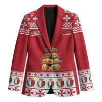 Cute Maltese Imqaret Pastry Christmas Blazer Christmas Joy in Malta - Wonder Print Shop