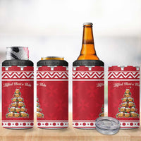 Cute Maltese Imqaret Pastry Christmas 4 in 1 Can Cooler Tumbler Christmas Joy in Malta - Wonder Print Shop