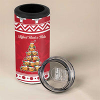 Cute Maltese Imqaret Pastry Christmas 4 in 1 Can Cooler Tumbler Christmas Joy in Malta - Wonder Print Shop
