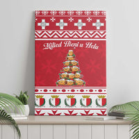 Cute Maltese Imqaret Pastry Christmas Canvas Wall Art Christmas Joy in Malta - Wonder Print Shop