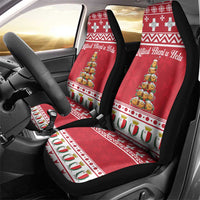 Cute Maltese Imqaret Pastry Christmas Car Seat Cover Christmas Joy in Malta - Wonder Print Shop